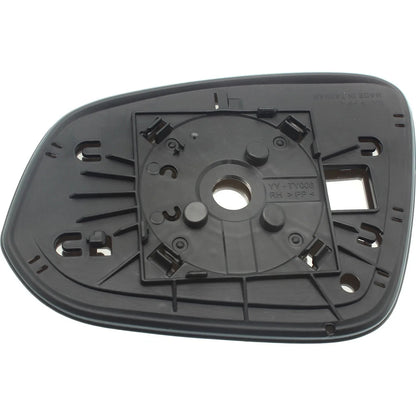 Right Convex Mirror Glass for Toyota RAV4 (2013–2018) with Backing Plate