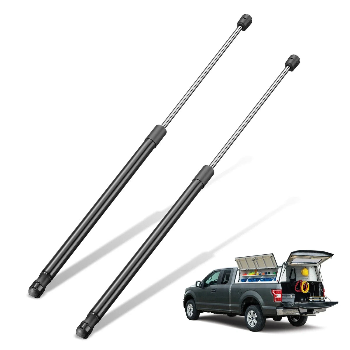 Set of 2 Gas Strut Prop Spring Shocks for Various Models (24 Inch, 20 lbs)