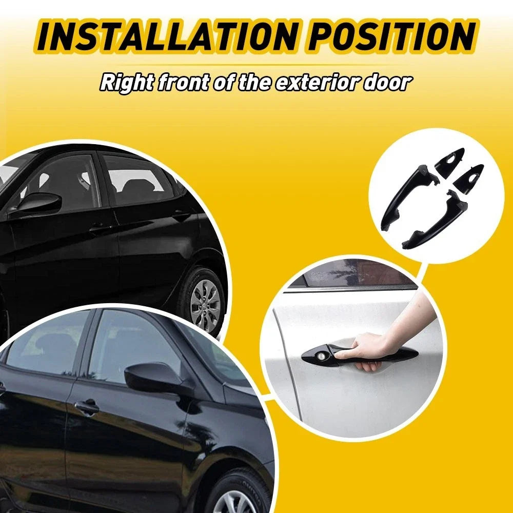 2X Outer Exterior Door Handle for Hyundai Accent (2012–2017)