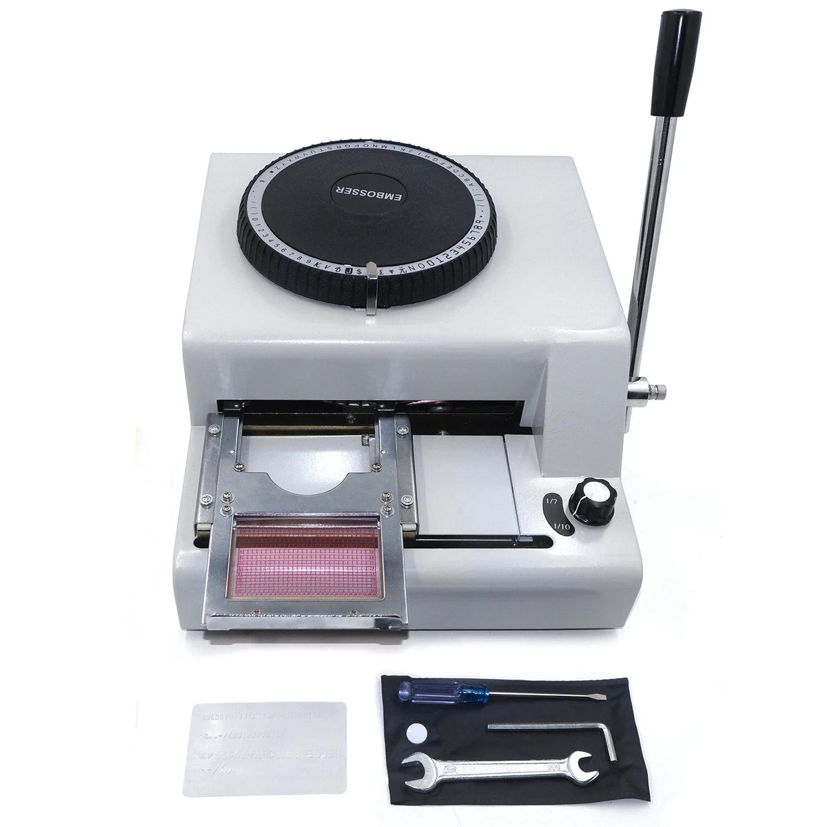 Card Embosser Printer Manual Stamping Machine for PVC ID Cards - 2X