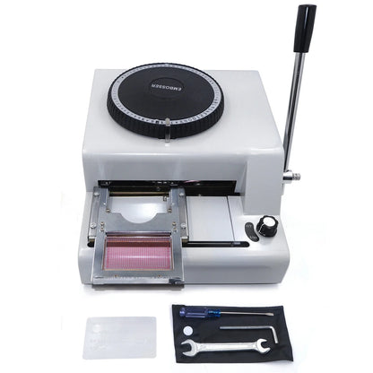 Card Embosser Printer Manual Stamping Machine for PVC ID Cards - 2X