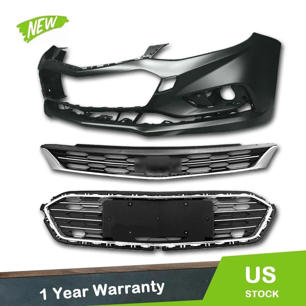 Front Bumper Grille Kit with Cover for 2016-2018 Chevy Cruze