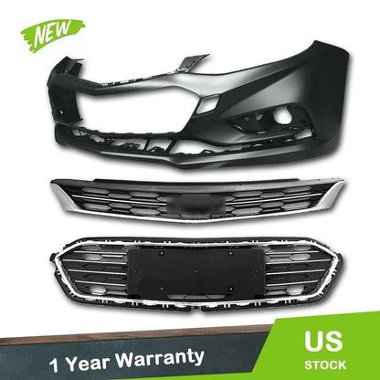 Front Bumper Grille Kit with Cover for 2016-2018 Chevy Cruze