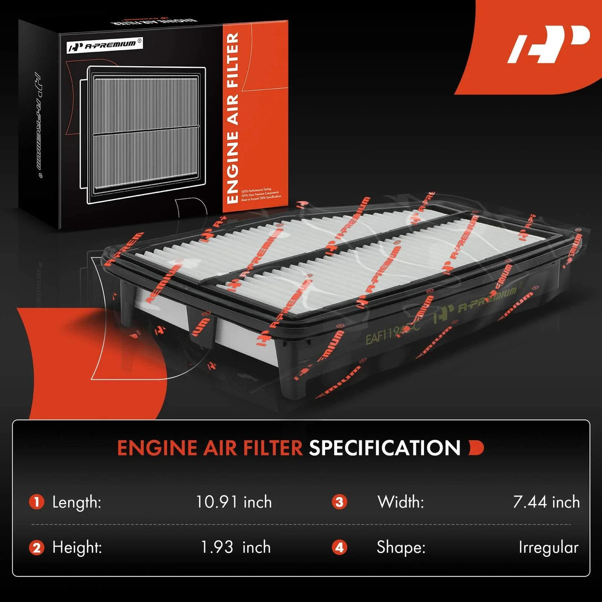 Pack of 2 Engine Air Filters for CR-V (2015-2016) by Honda
