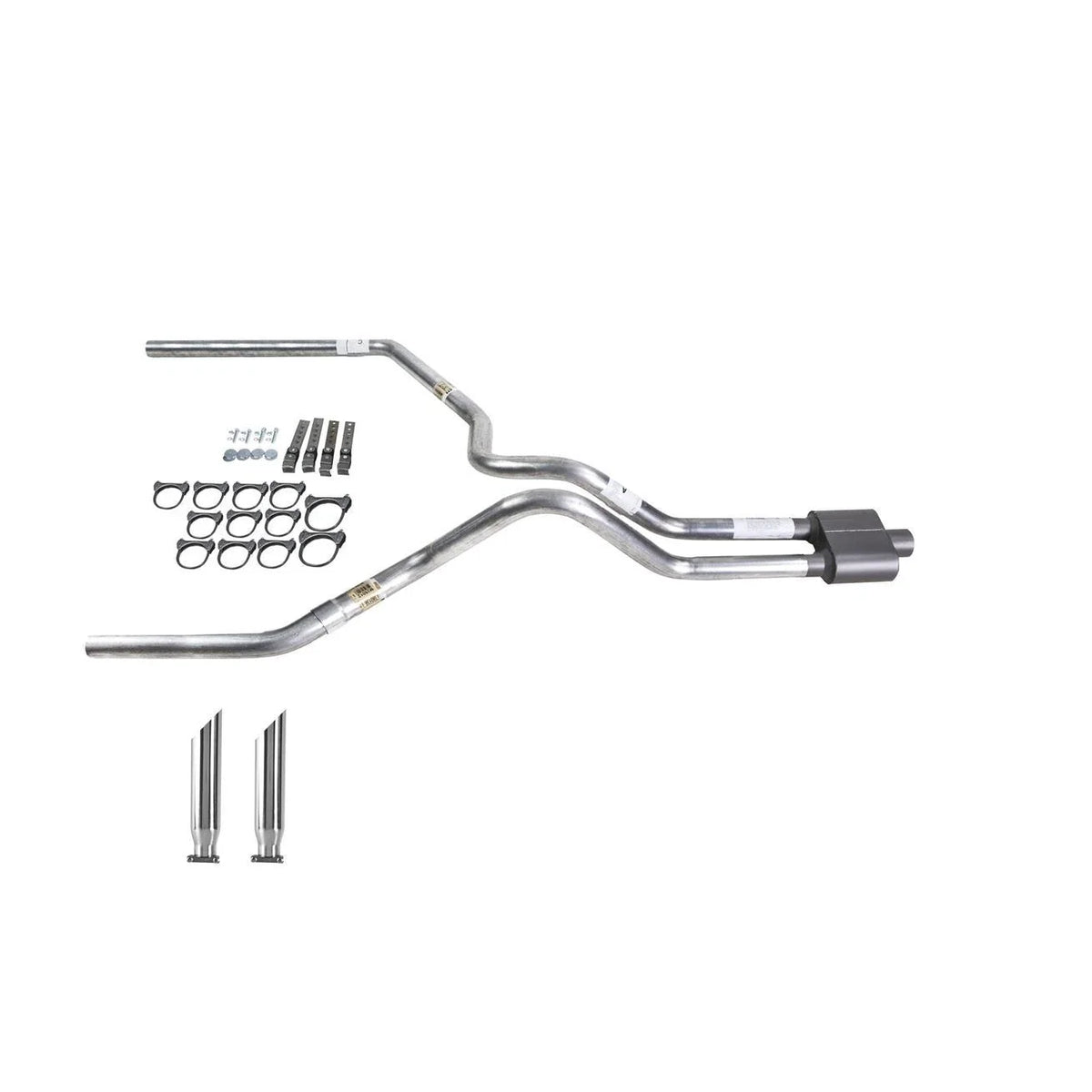 Dual Exhaust Muffler for Silverado 1999–2006 with Chrome Tip