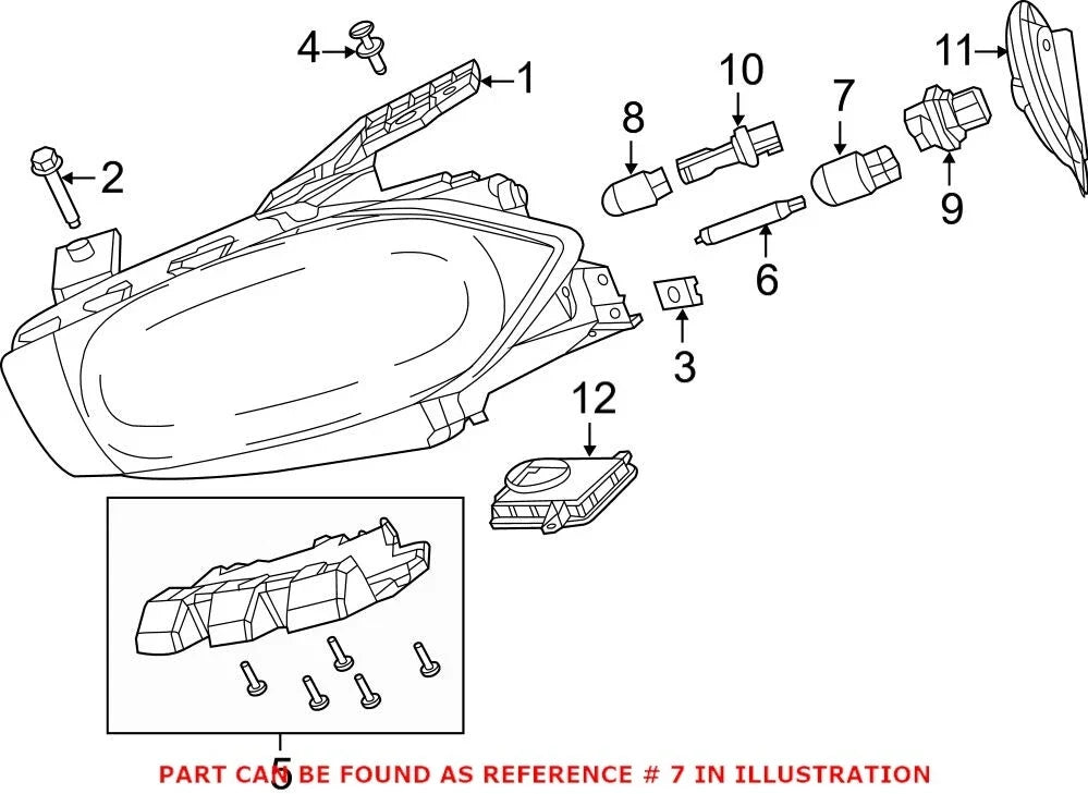 Headlight Bulb for Dodge Compass, Jeep (L07442NALL)