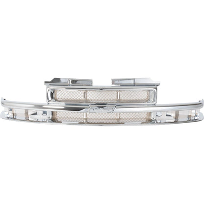Grille for Chevrolet S10 Blazer (1998–2005) Chrome Plastic