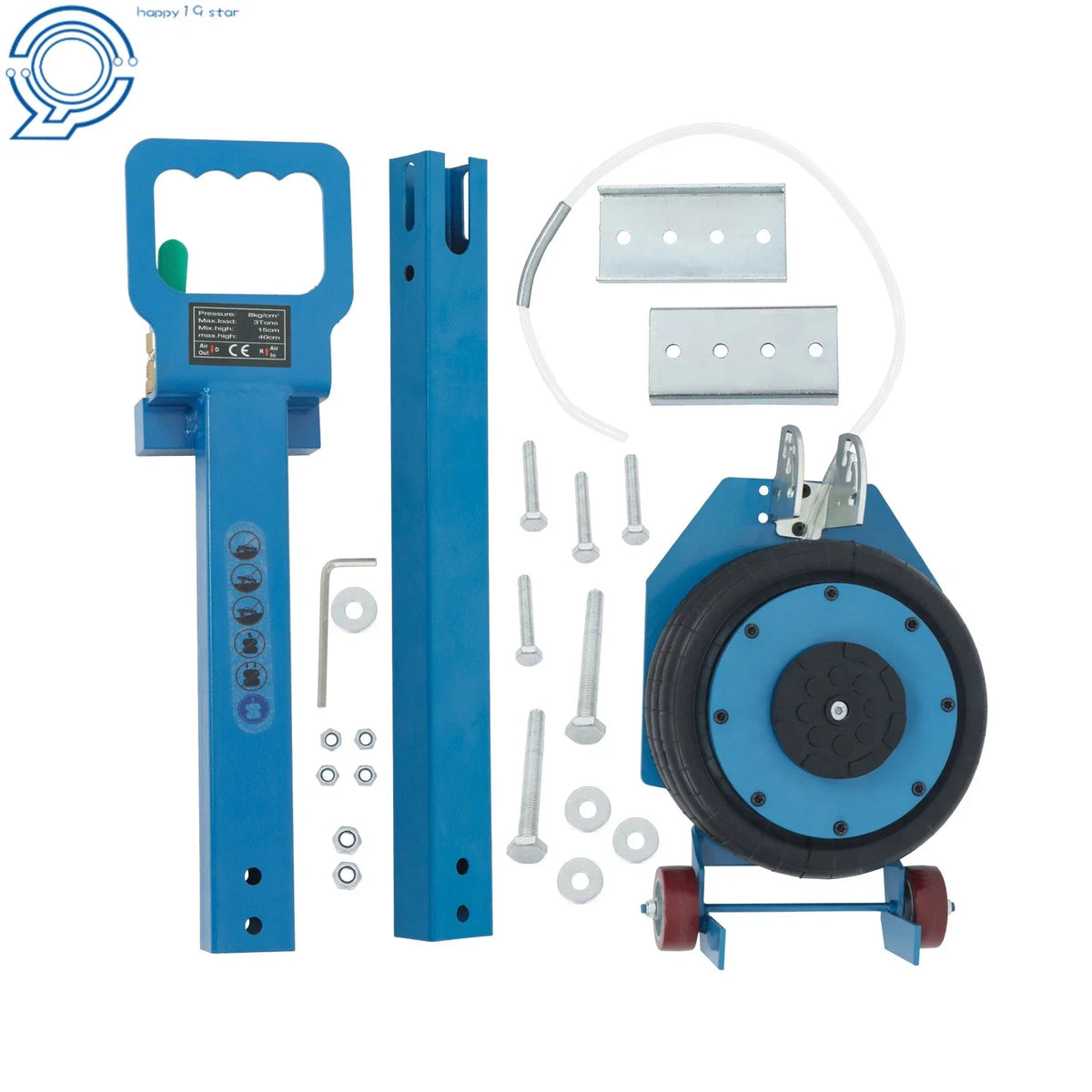 3 Ton Pneumatic Air Jack for Car SUV (17.7")