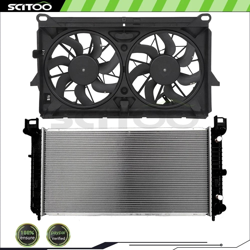 Radiator with Cooling Fan Kit for GMC Yukon XL 1500 2007-2014