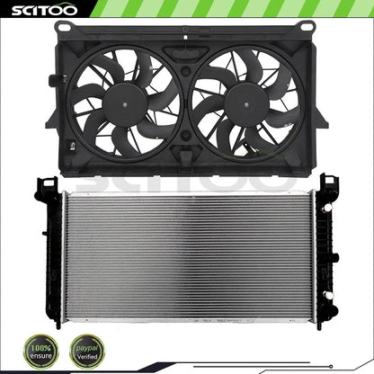Radiator with Cooling Fan Kit for GMC Yukon XL 1500 2007-2014