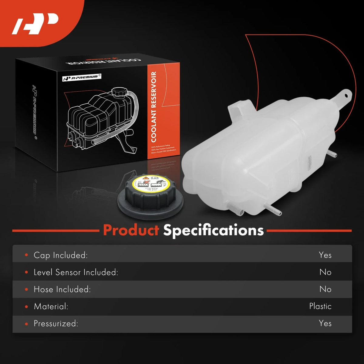 Reservoir Tank with Cap for Coolant - Nissan Armada 2005 to 2015