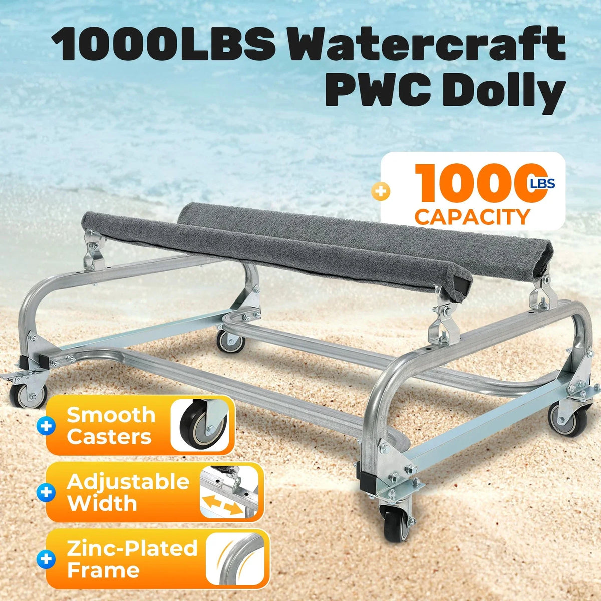 PWC Dolly for Jet Ski (1000lbs Capacity, 48"x34")
