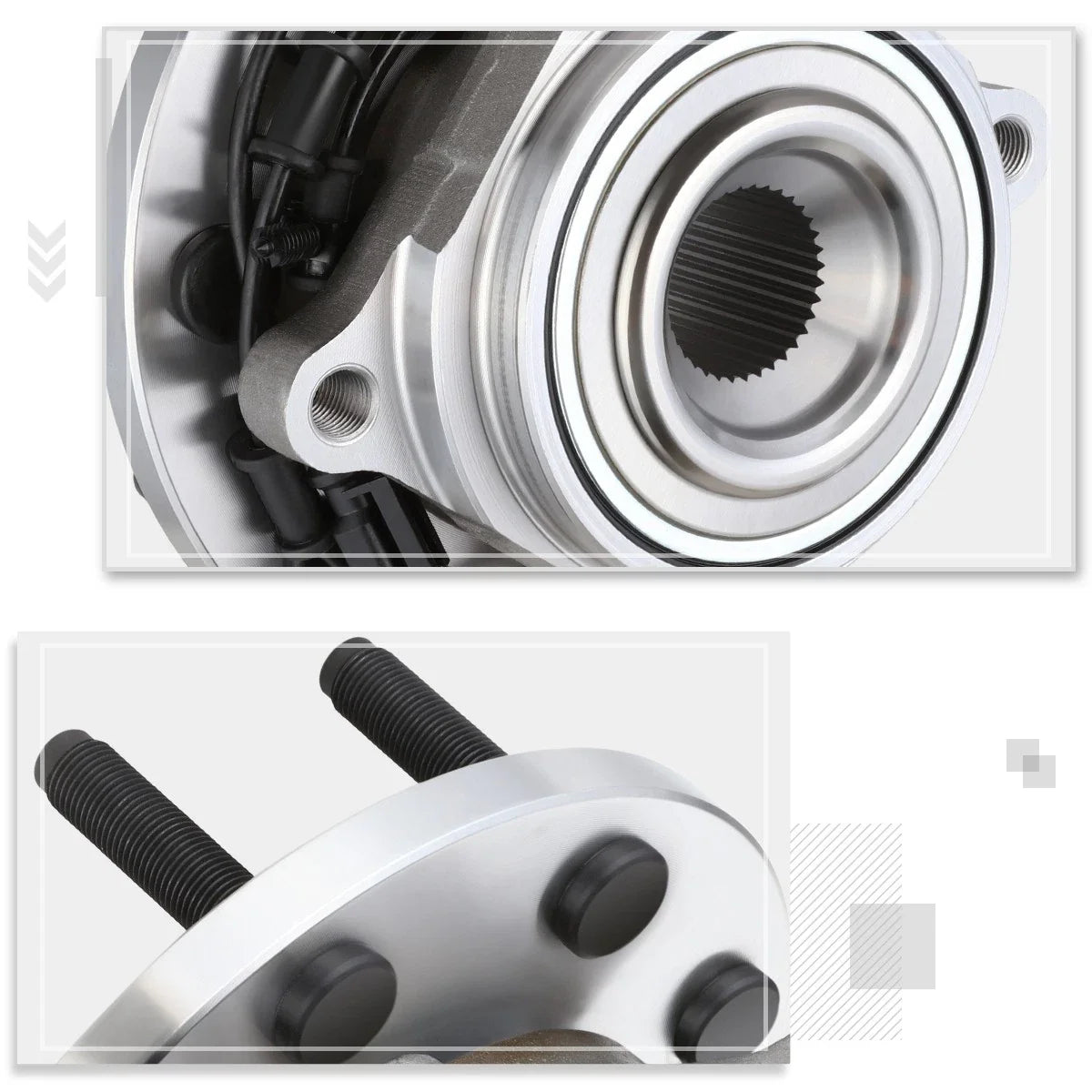 Bearing Assembly Kit with ABS Sensor for Dodge Ram 2500 3500 Front (2009–2011)