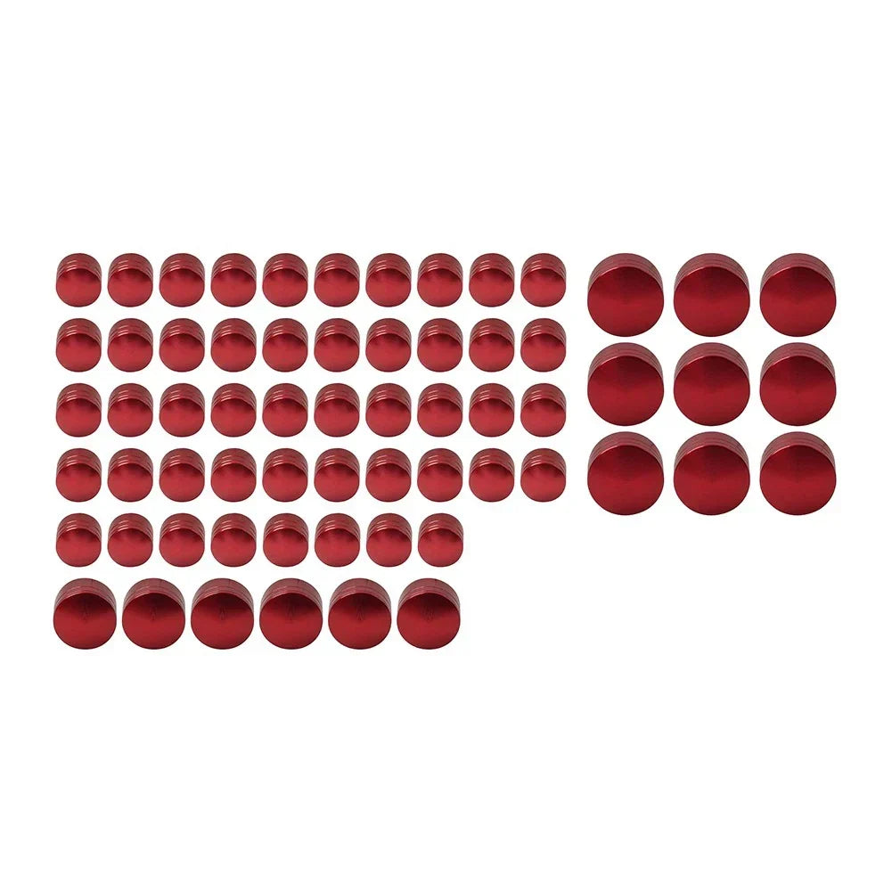 Engine Topper Bolt Caps CNC Red for Softail FLST Harley 2000-2006