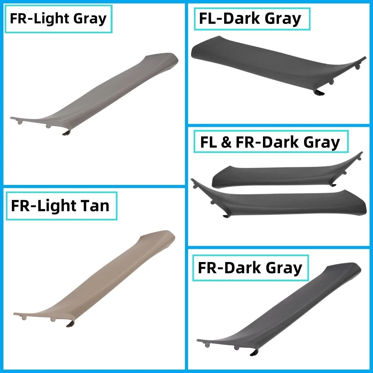 A-Pillar Trim Molding for Chevy Silverado 1500/GMC Sierra 1500 (1999–2007)