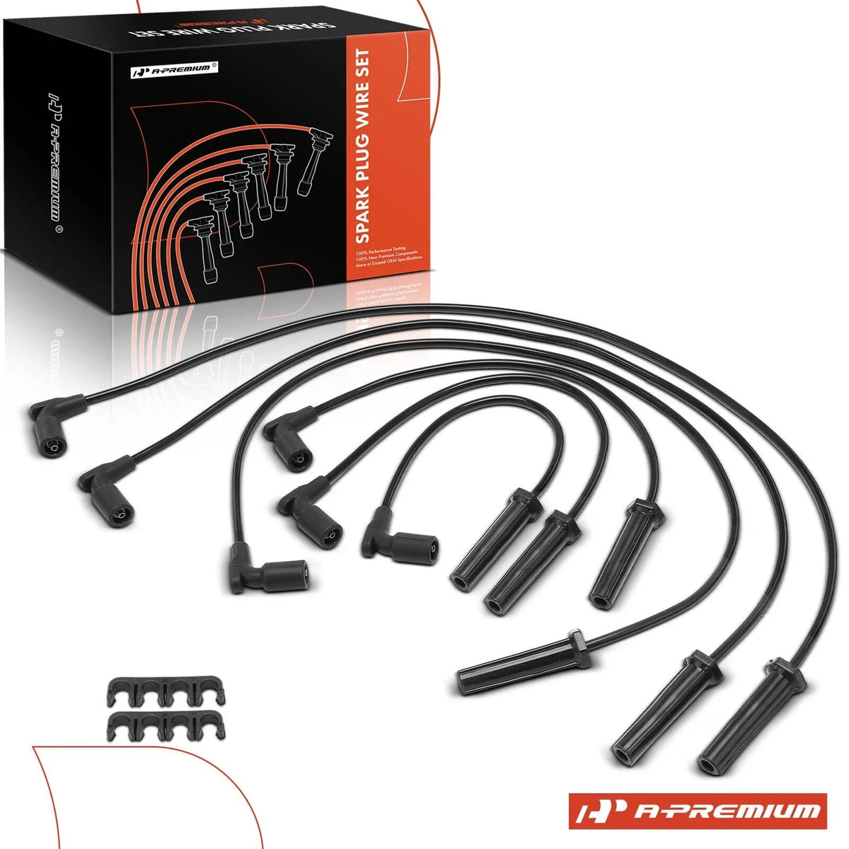 6X Spark Plug Wire Set for Chevrolet Impala Malibu (2010) Buick Lucerne (2010)