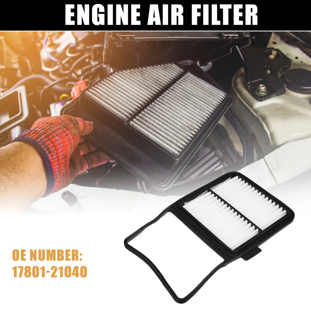 Air Filter 17801-21040 for Toyota Prius (2004–2008)