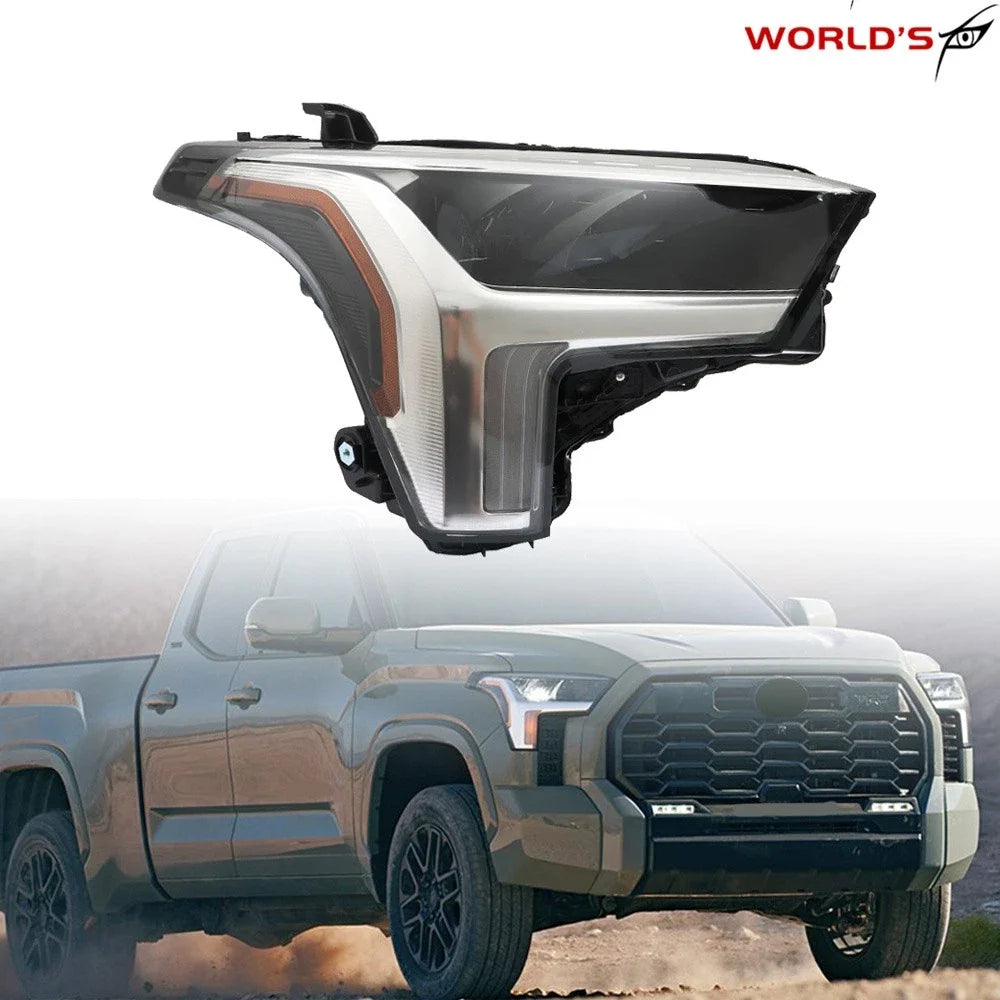 LED Headlight for Toyota Tundra (2022–2023) Right Side Black Clear