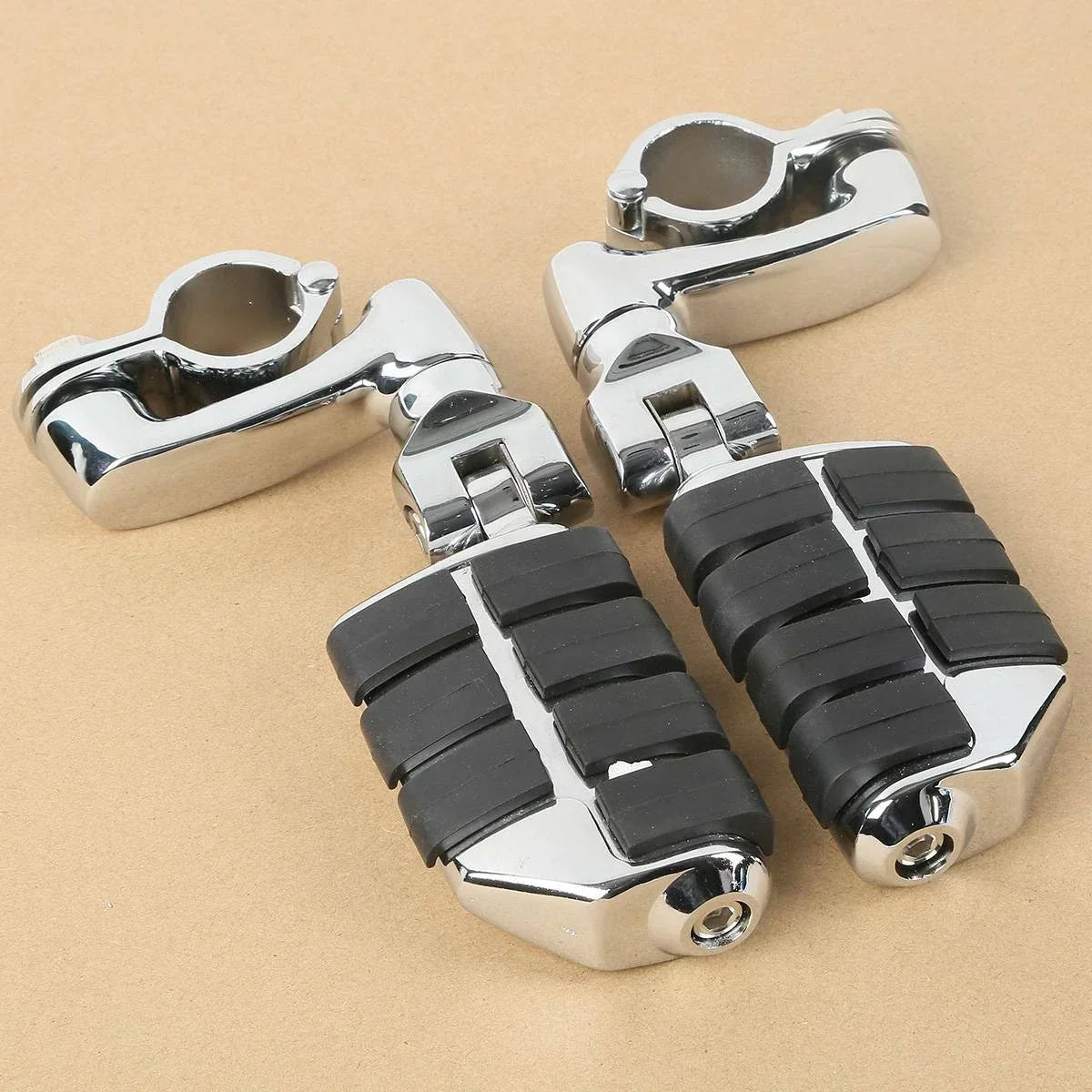 Adjustable 32mm Chrome Engine Guards for Harley Motorcycles