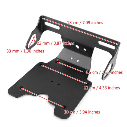 Aluminum License Plate Holder Frame for Tenere 700 (2019-2021) Yamaha