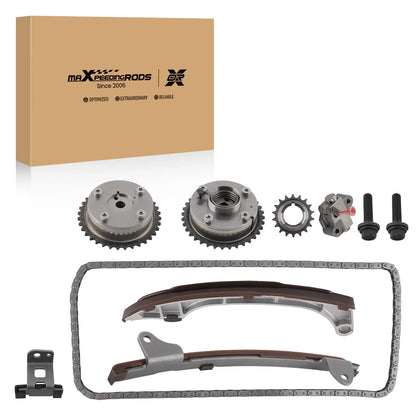 Timing Chain Kit with Camshaft Adjusters for Toyota Camry Venza RAV4 Scion (2007–2019)