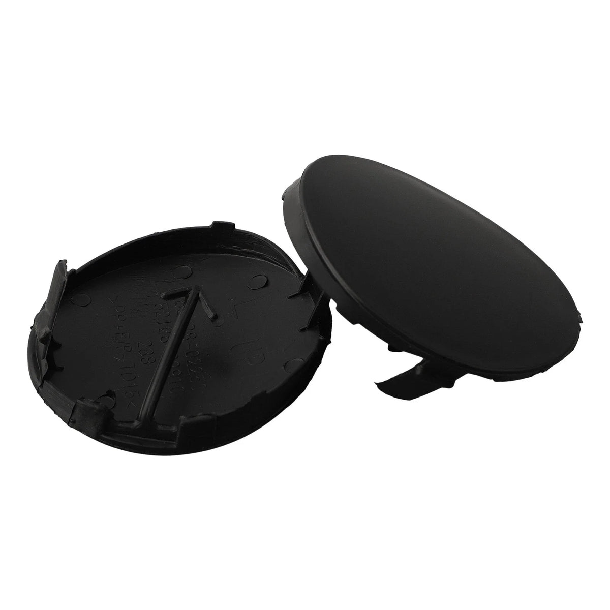 2X Tow Hook Cover Eye Cap for Toyota Corolla (2007–2010) - Black Unprimed