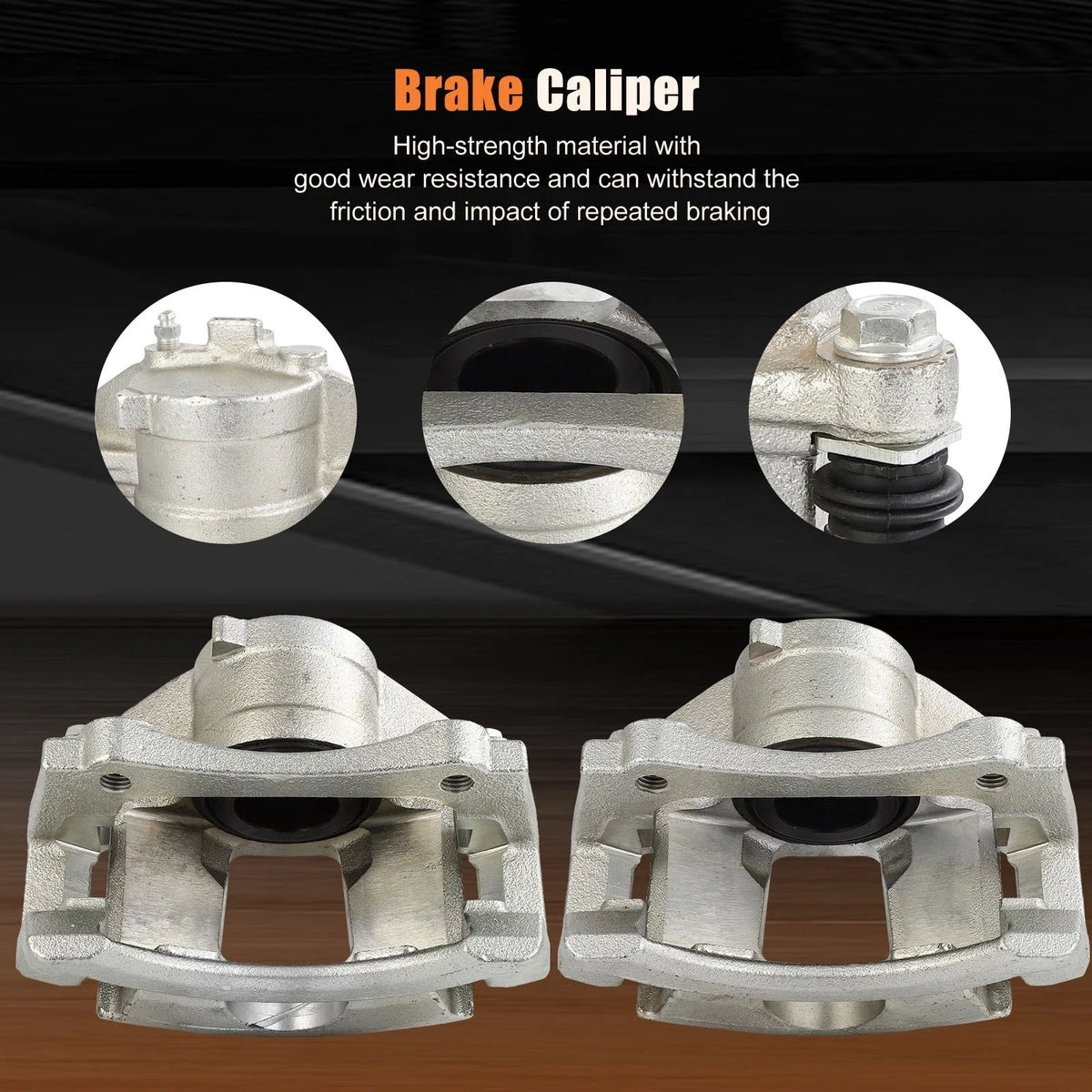 Front Pair Brake Calipers for 2002-2007 Buick Rendezvous w/ Bracket