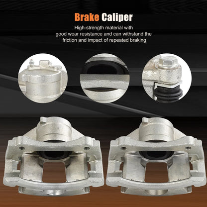 Front Pair Brake Calipers for 2002-2007 Buick Rendezvous w/ Bracket