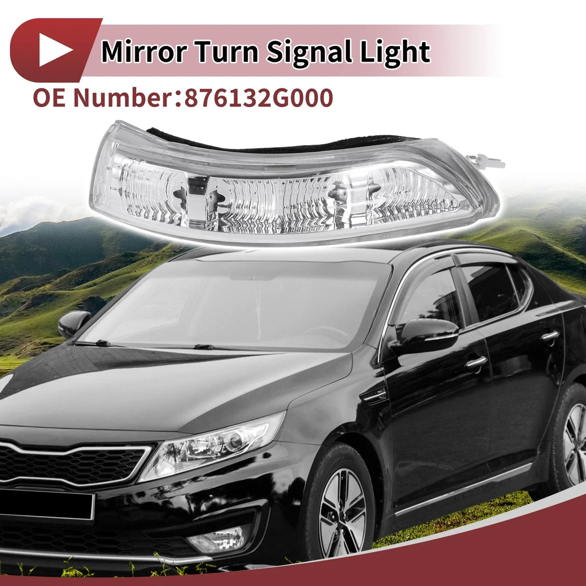 LED Mirror Turn Signal Light for Kia Optima (2009–2010) No. 876132G000