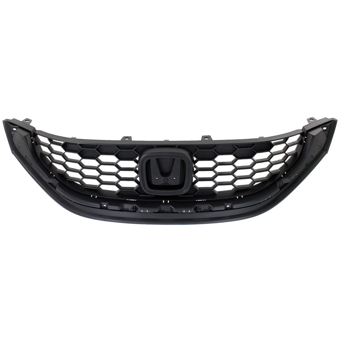 Grille Assembly for Honda Civic HF LX Sedan (2013–2015) Textured Black CAPA