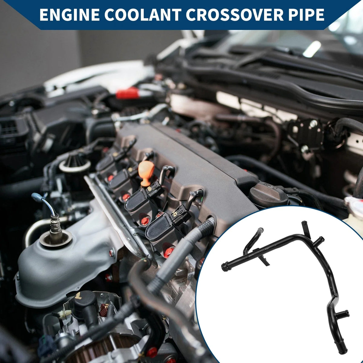 Engine Coolant Crossover Pipe for Audi A3 1.6 (1996–2003) No. 06A121065D