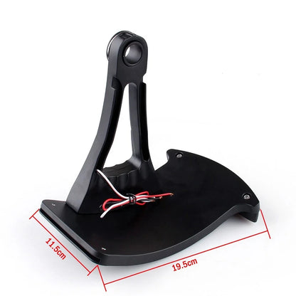 Side Axle Mount License Plate Holder for Harley