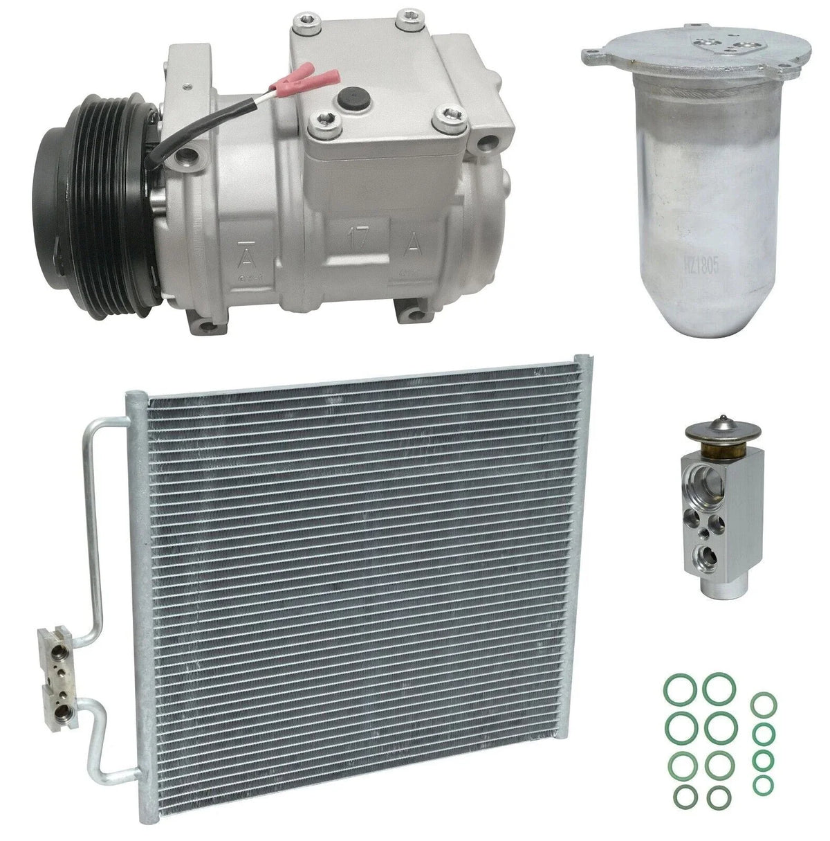 AC Compressor Kit With Condenser for BMW 740iL 4.4L (1995–1996)