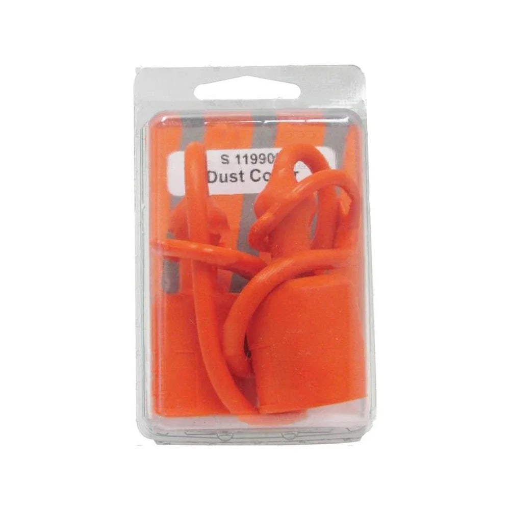 Set of 2 Dust Caps 1/2'' Orange for TF12A Male Coupling (Agripak)