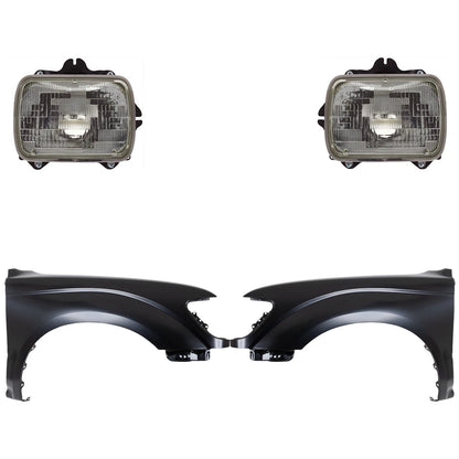 Halogen Headlight Kit for Toyota Tacoma (1995–1997) LH RH Assembly