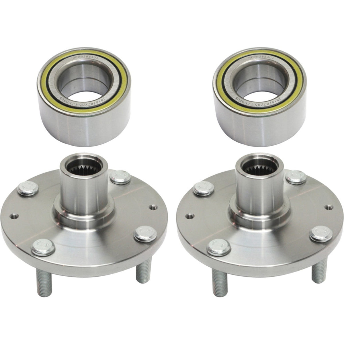 Wheel Hub Set for Tiburon by Hyundai - 2 Pieces