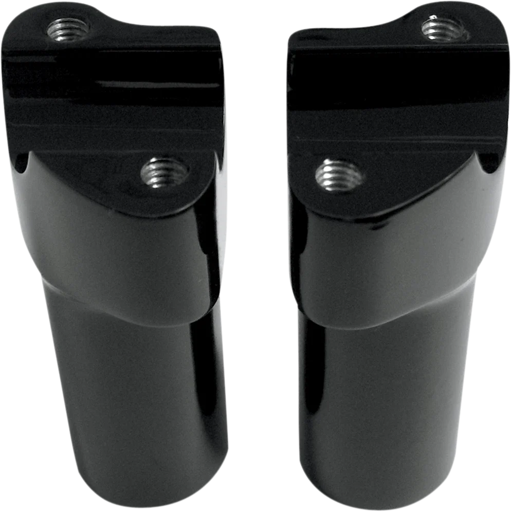 3" Black Billet Aluminum Handlebar Risers for Harley Davidson (0602-0351)