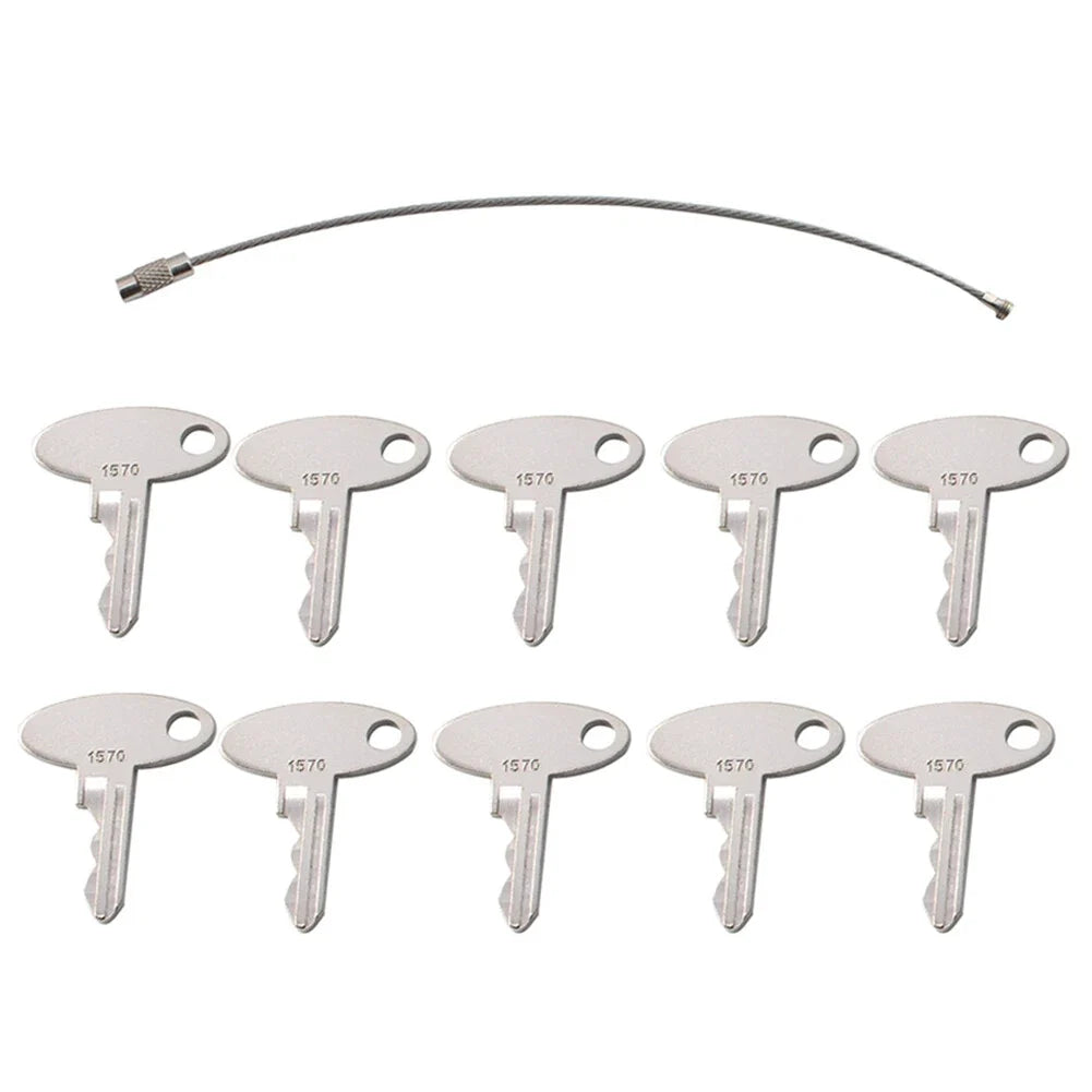 10 Pcs Ignition Key for Ford Tractor (Fits Metakl 1570)