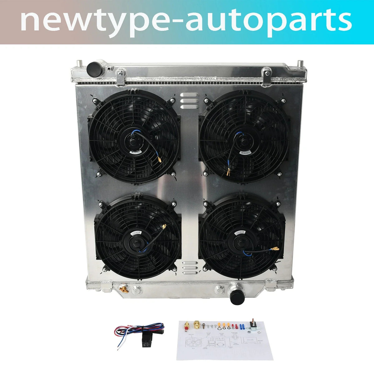 3 Row Radiator Fan Shroud for 2005-2007 Ford F250 F350 F550 6.0L 6.8L