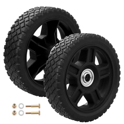 6" Plastic Wheel Set - 2 Pieces for Craftsman Mower