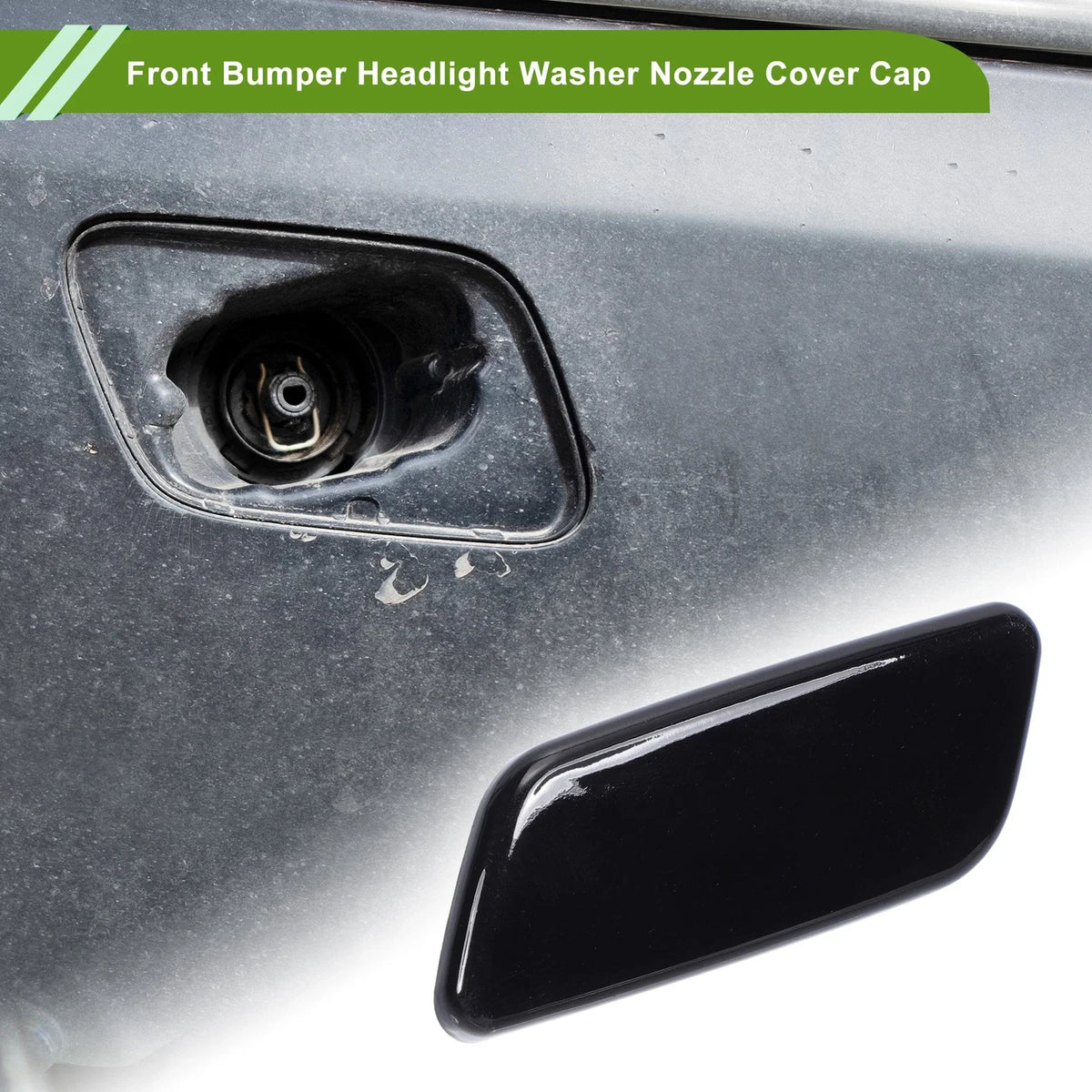 Front Left Washer Nozzle Cover Cap for Toyota Prado (2012–2015) 8504560090 Black