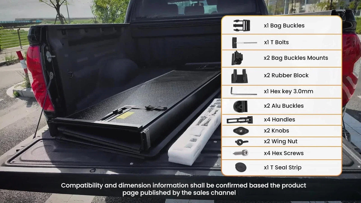 4-Fold Tonneau Cover Bed Rails for Chevy Silverado 2500/3500 HD (2020–2025)