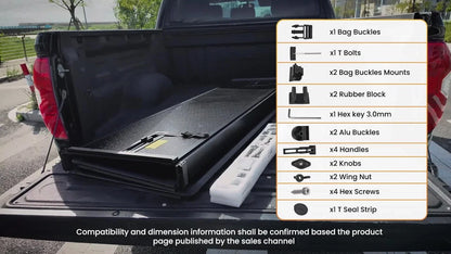 4-Fold Tonneau Cover Bed Rails for Chevy Silverado 2500/3500 HD (2020–2025)