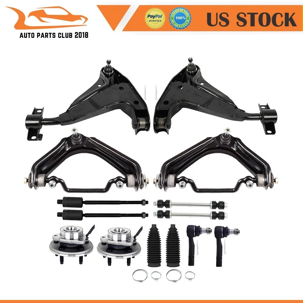 14pc Front Suspension Control Arm & Wheel Hub Bearing for Ford Explorer (2002–2005)