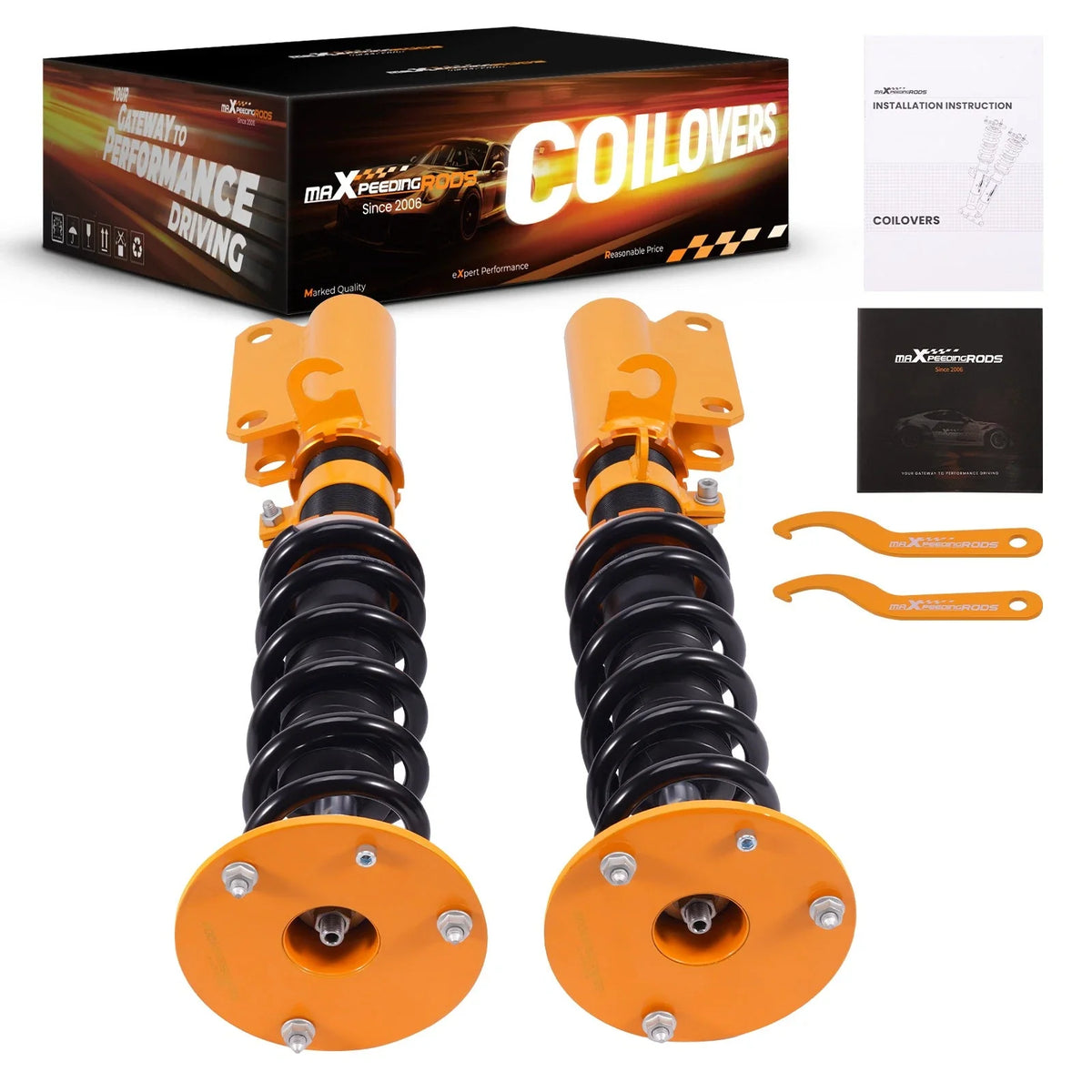 Pair Front Coilovers for BMW X5 E53 (2002–2006) Lowering Kit