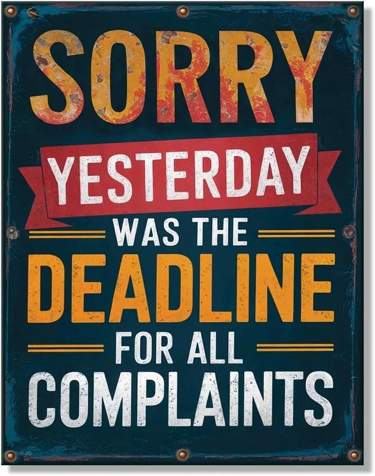 Nostalgic Vintage Metal Sign #2967