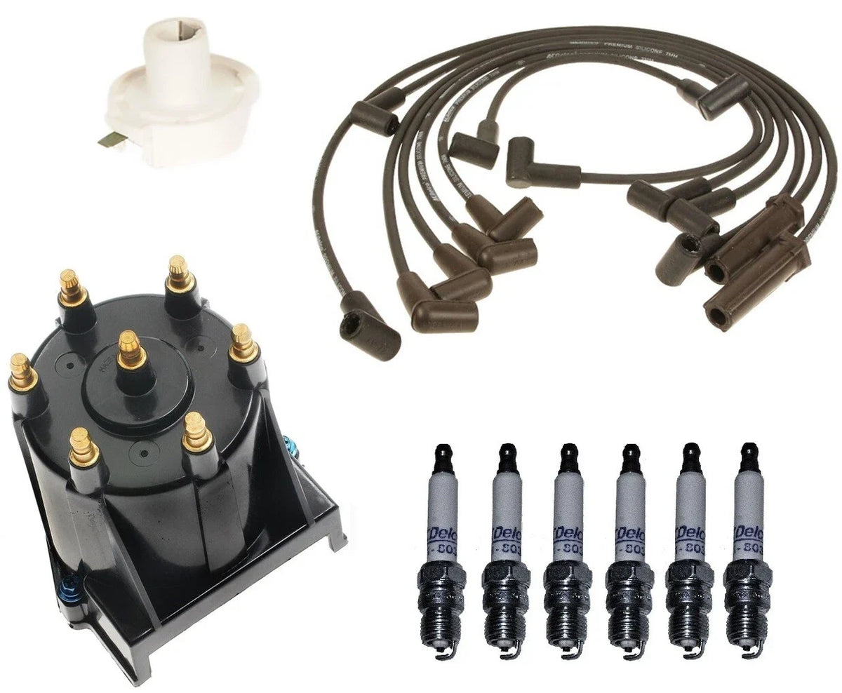 ACDelco Ignition Kit for GMC Sonoma V6 (1991–1997) - Rotor, Cap, Wires, Plugs
