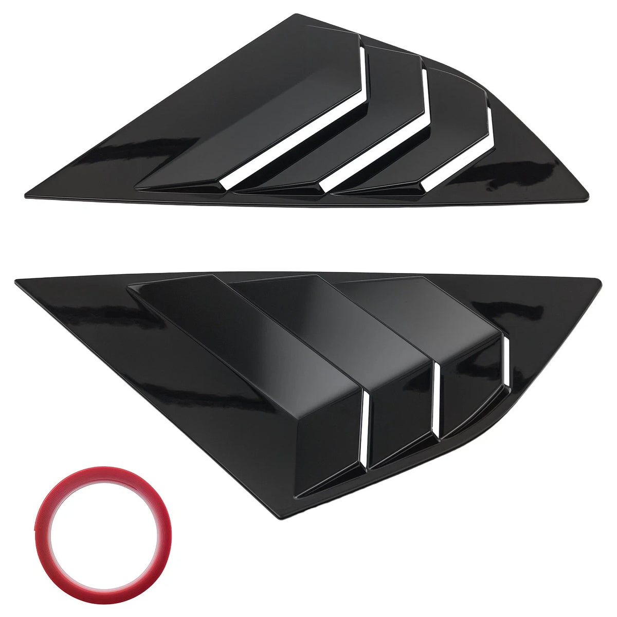 Black ABS Louvers for Ford Focus MK3 Hatchback (2012–2018)