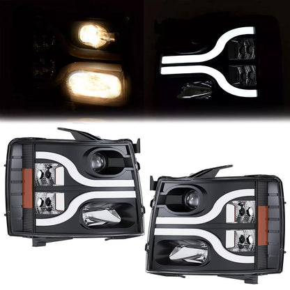 Projector Headlights LED DRL for 1500/2500HD/3500HD (2007-2013)