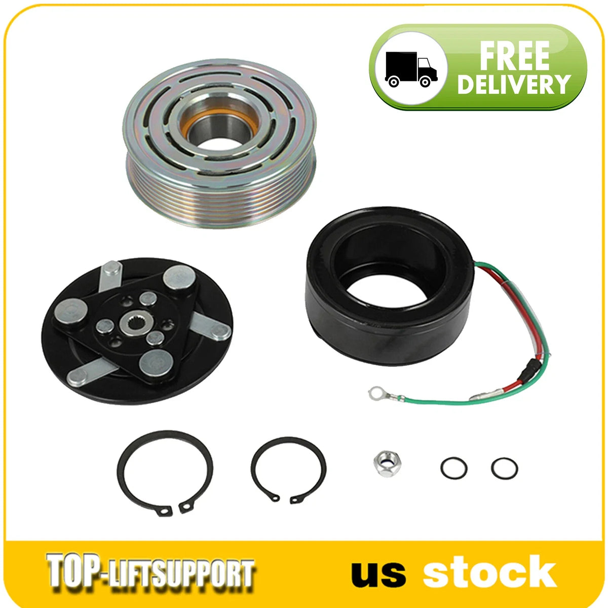 A/C Compressor Clutch Assembly Kit for Acura TSX (2009–2014)